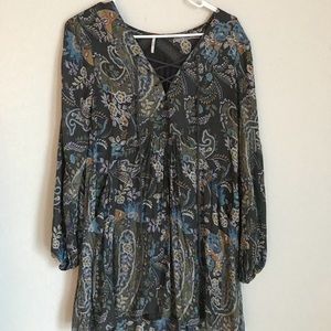 Free People puffer sleeve dress